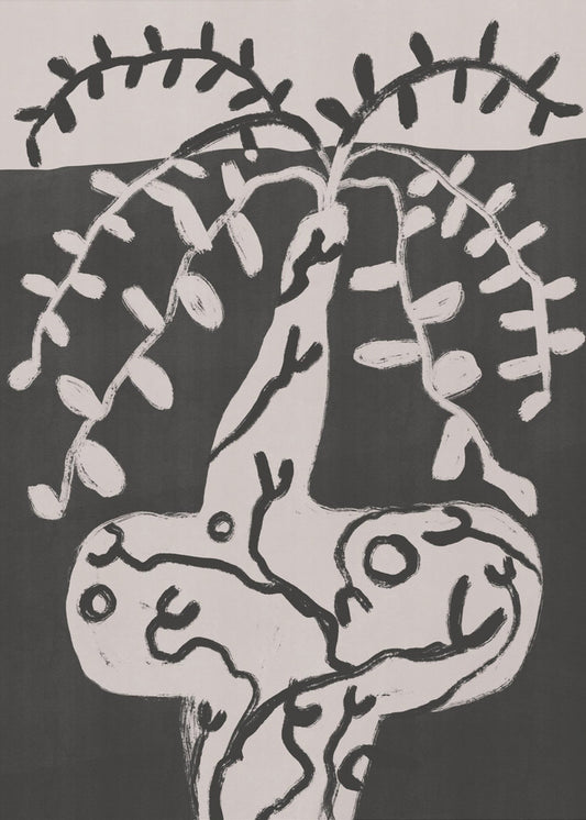 Rustic Pot Plant On the Table | Canvas