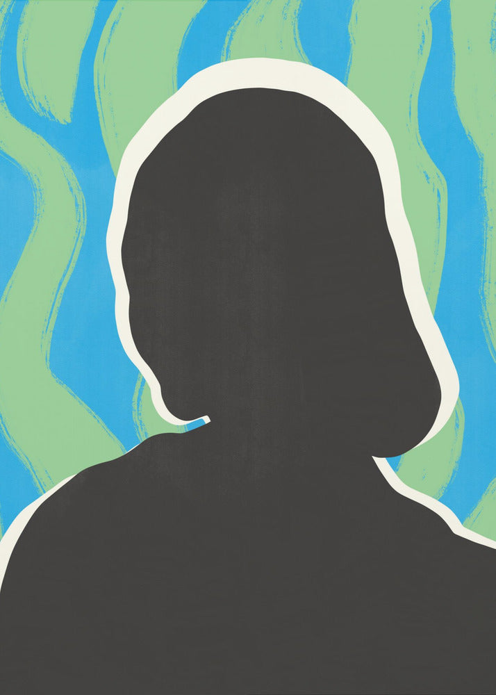 Anonymous Portrait In Cool Colors | Canvas