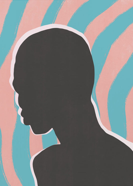 Anonymous Portrait In Neon Lights | Canvas