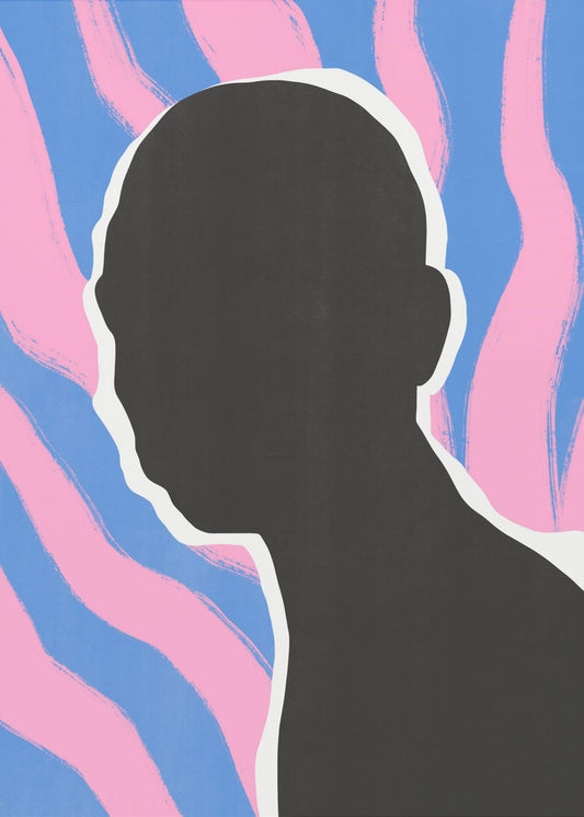 Anonymous Portrait In Stripes | Canvas