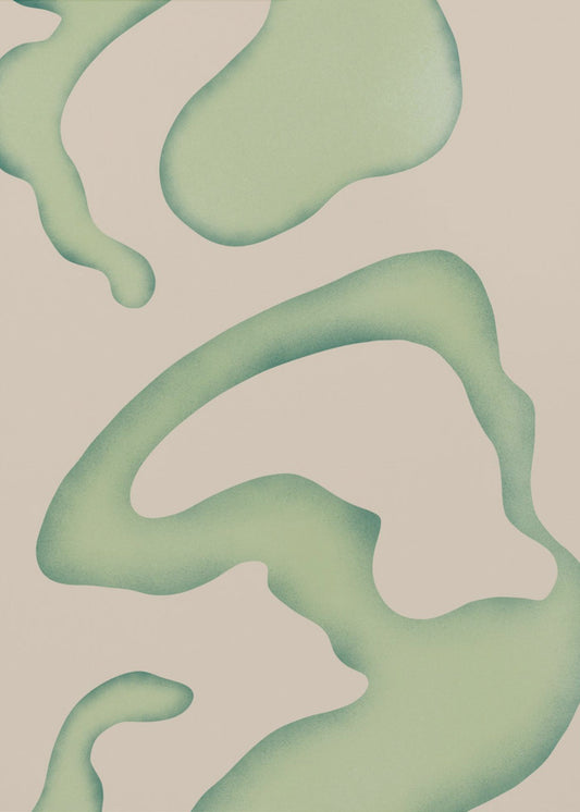 Flowing Green Essence | Canvas