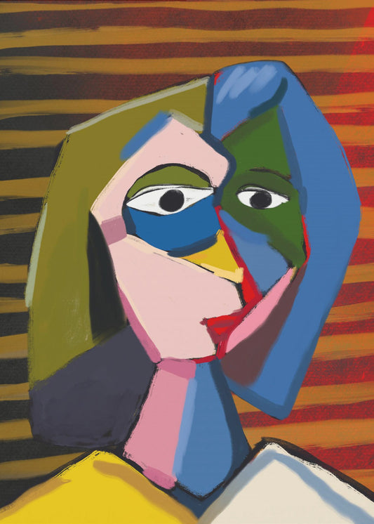 Potrait inspired by picasso | Poster