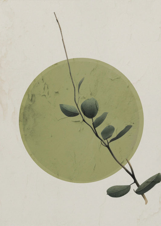 Green Serenity Circle | Canvas