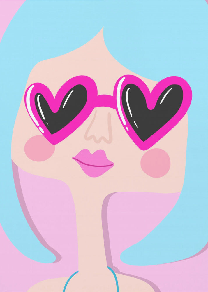 Heart Shades Smile | Canvas