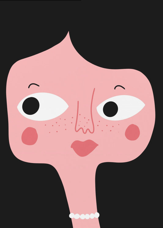 Quirky Pink Face | Poster
