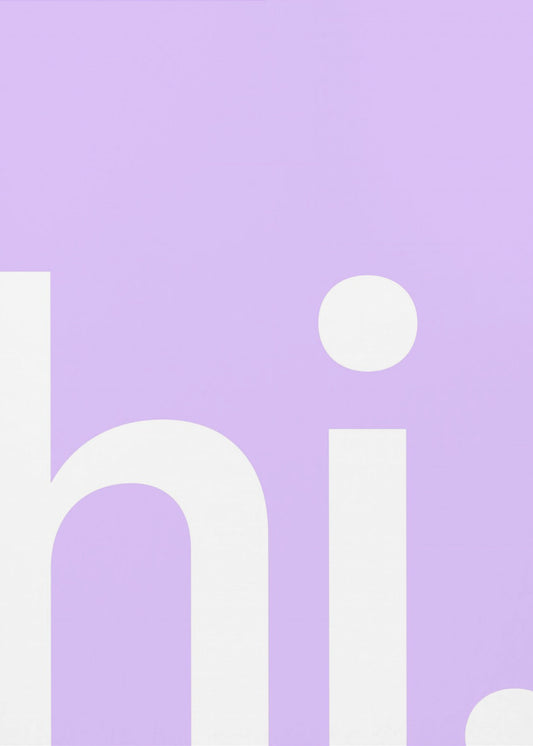 Hello in Lavender | Canvas