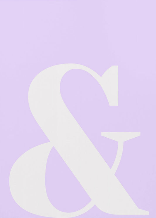 Lavender Ampersand | Canvas