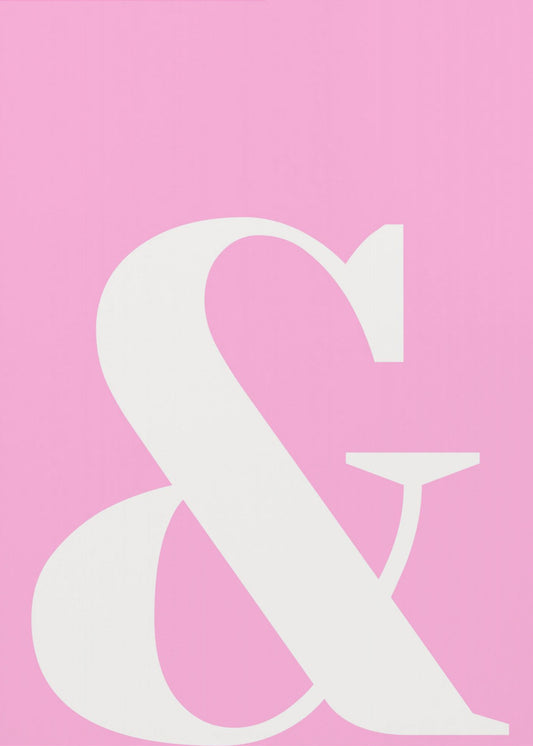 Pink Ampersand Charm | Canvas