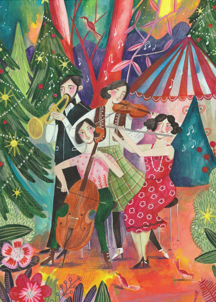 Christmas music in the forest | Canvas