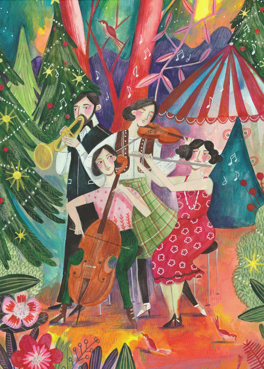 Christmas music in the forest | Canvas