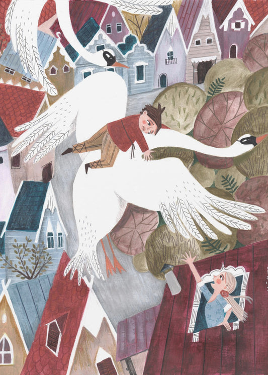 The magical wild geese | Canvas