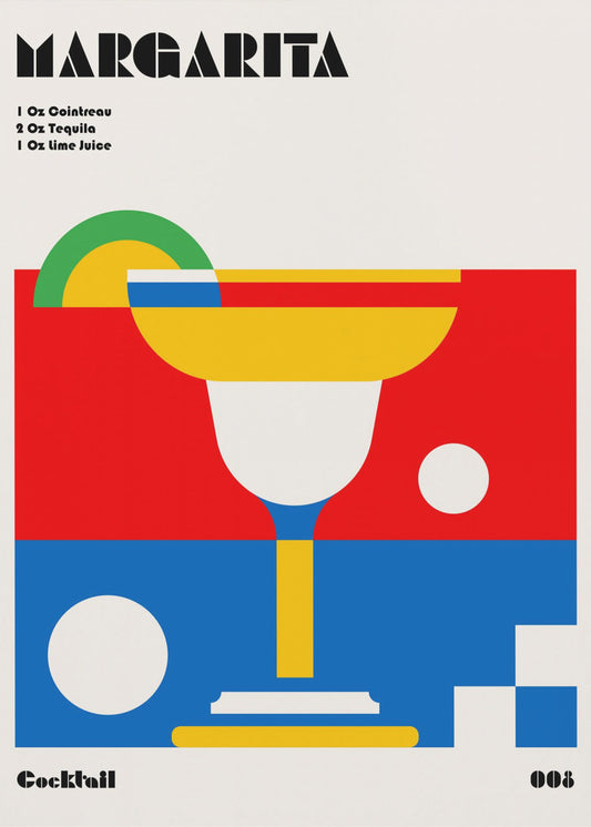 Margarita Bauhaus Cocktail | Poster