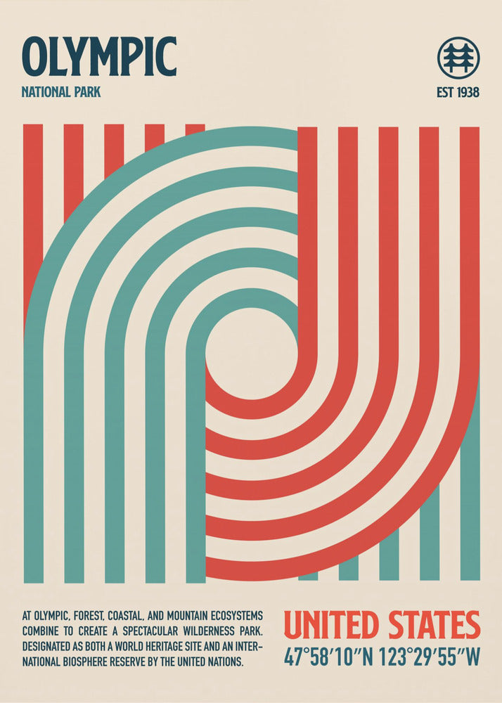 Olympic National Park Travel Poster | Poster