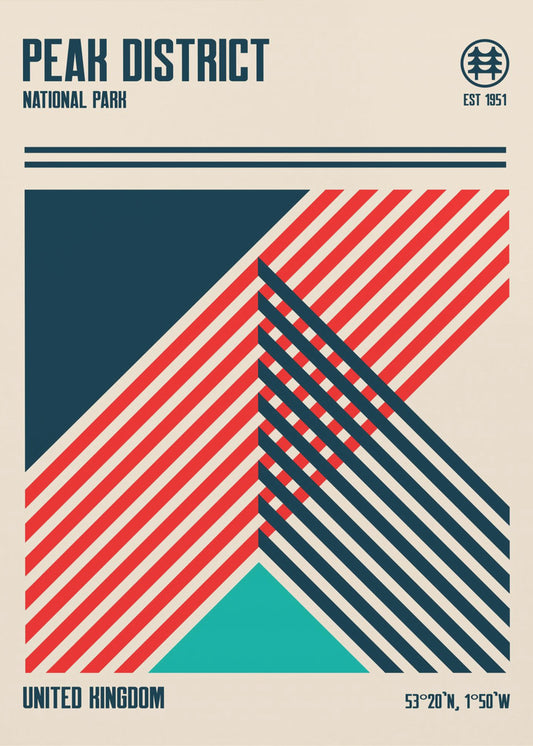 Peak District National Park Travel Poster | Canvas