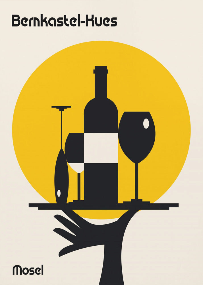 Mosel Wine Minimalist Print | Canvas