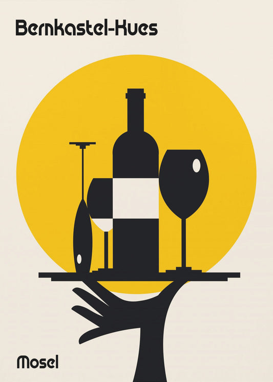 Mosel Wine Minimalist Print | Canvas