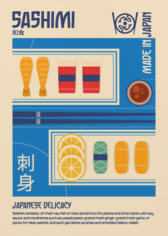 Sashimi Japanese Food Print | Poster