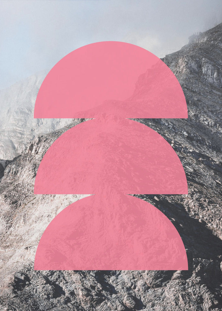 Pink Horizon Layers | Canvas
