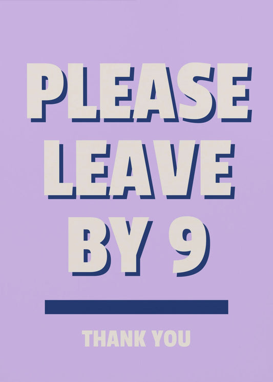 Out by Nine | Canvas