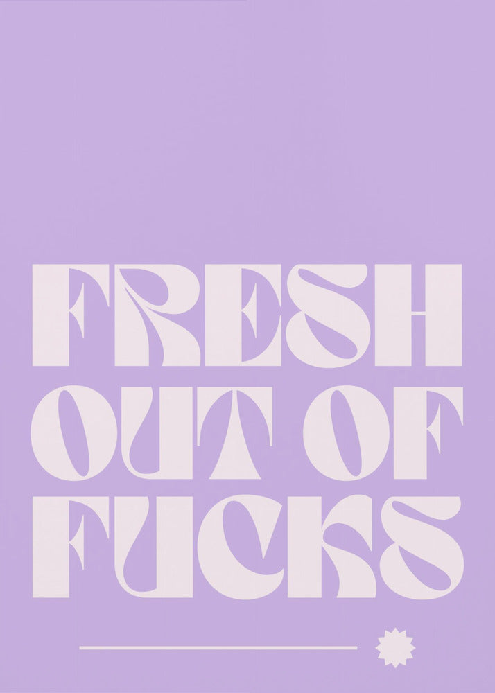 Zero Fucks Given | Canvas