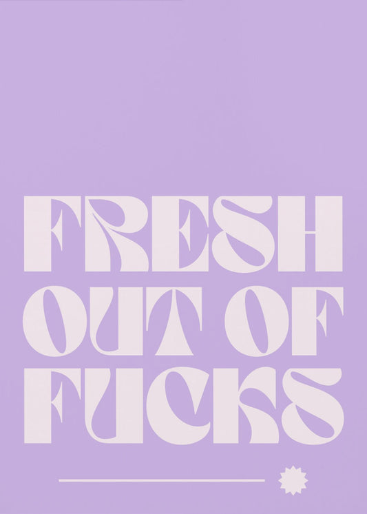 Zero Fucks Given | Canvas