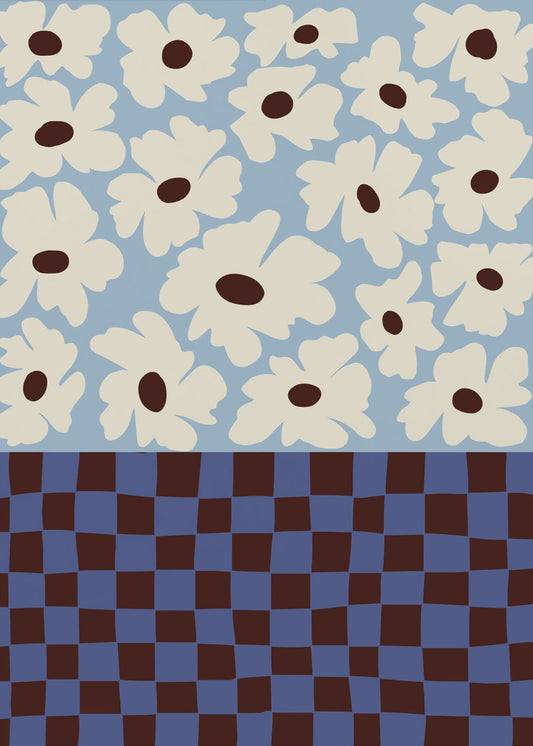 Flowers_checkerboard | Poster