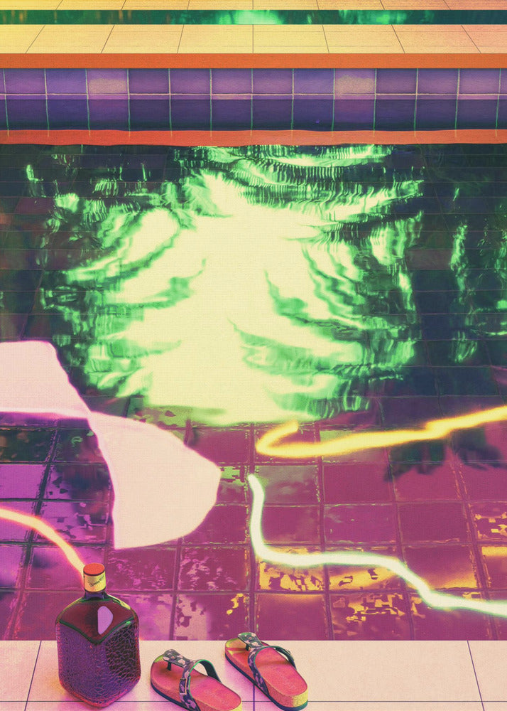 TROPICAL INDOOR POOL | Canvas