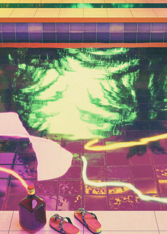 TROPICAL INDOOR POOL | Canvas