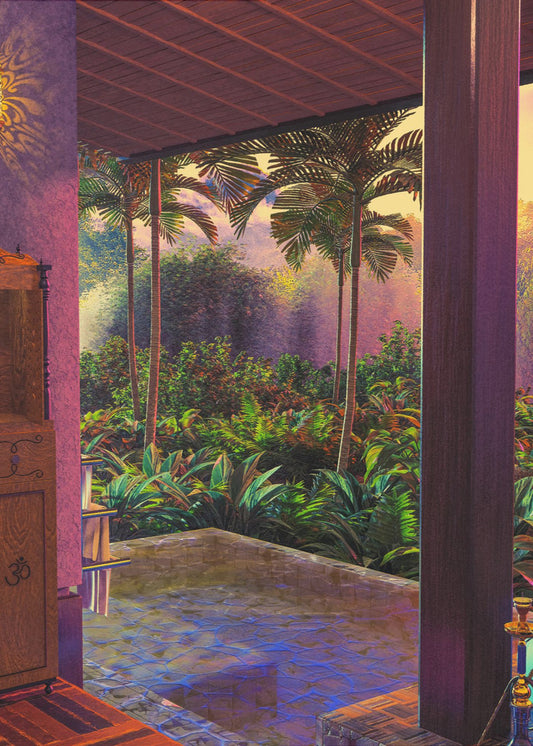 Rainforest Infinity Pool Art Print (a1) | Poster