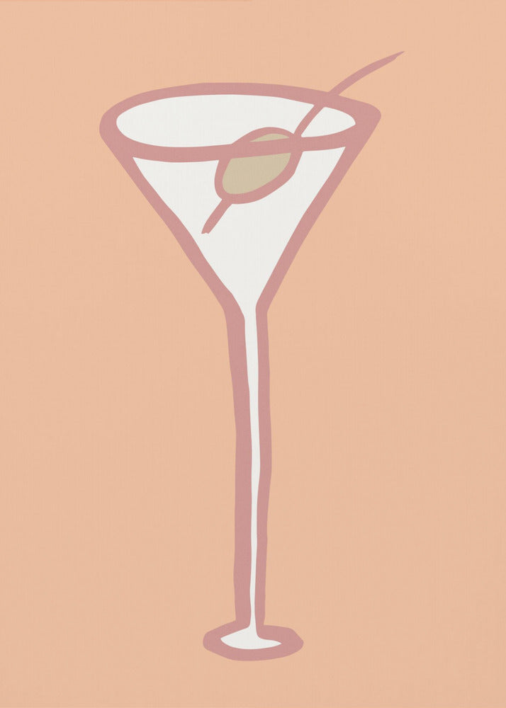 Olive In Glass Peach Fuzz Poster | Poster