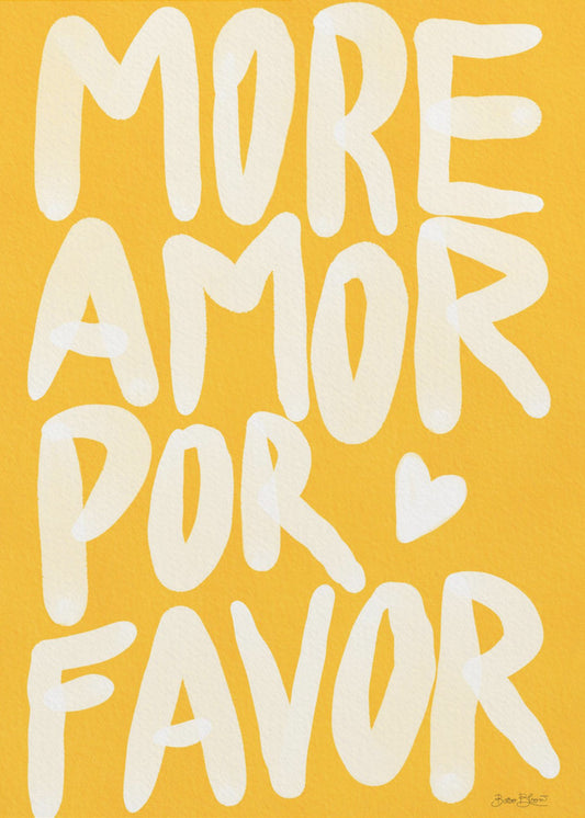 More Amor Por Favor | Canvas