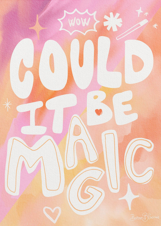 Could it Be Magic - Peach Pink | Poster