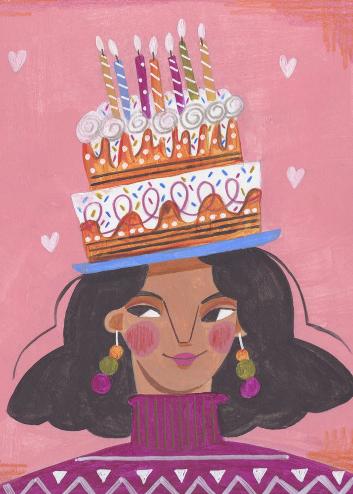 Woman with pie | Canvas