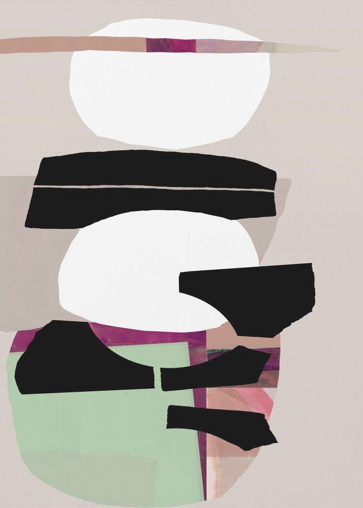 Colored Abstract Black No2 | Poster