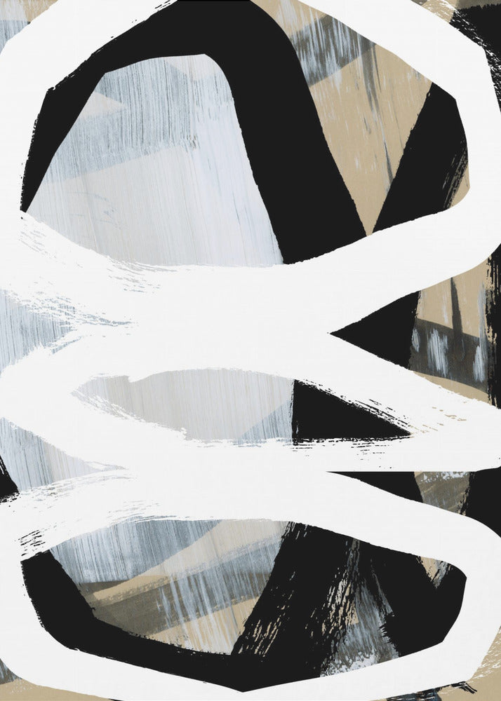Bold Black On White No3 | Poster