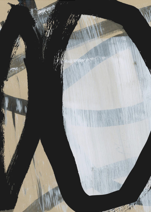 Bold Black On White No1 | Poster