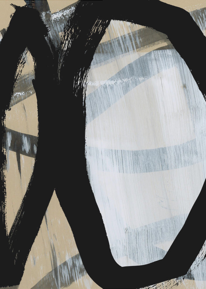 Bold Black On White No1 | Canvas