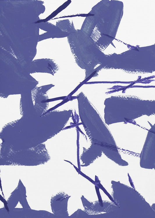 Blue Floral No3 | Poster