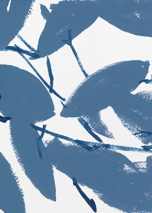 Blue Floral No1 | Poster