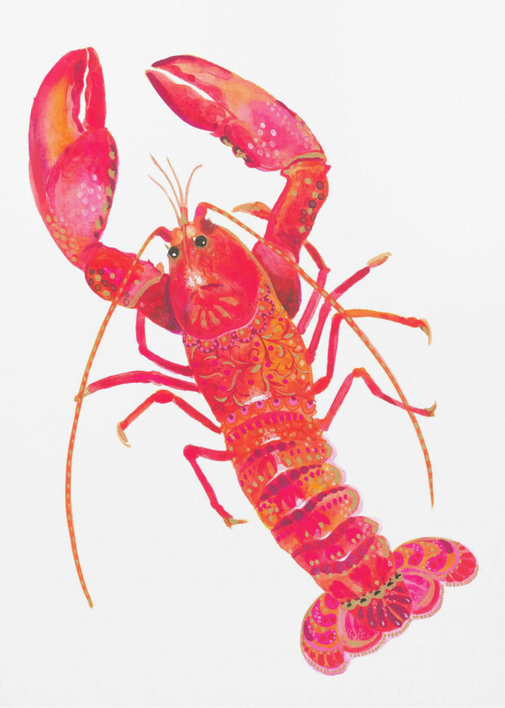 Patterned Lobster | Poster