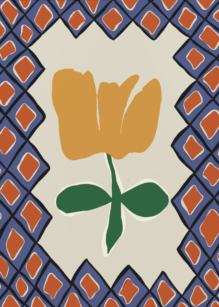 Petal plaid playtime II | Poster