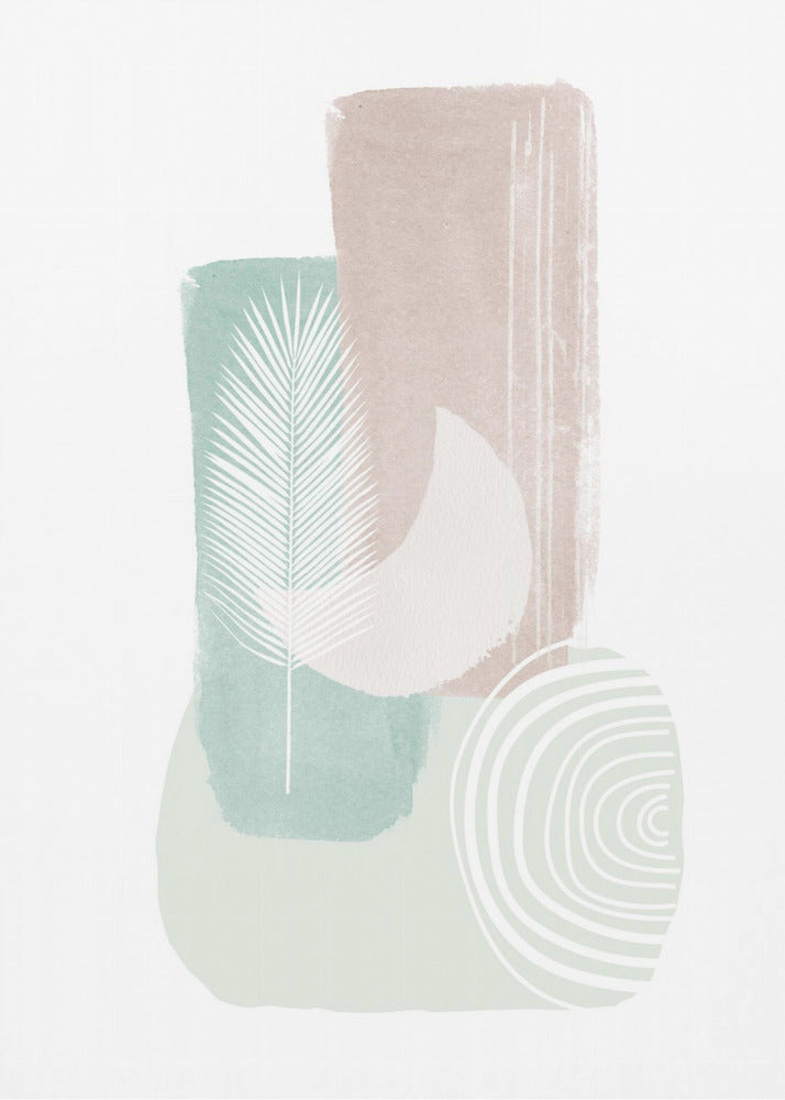 Shapes in Pastel | Poster