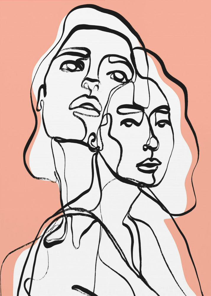 Entwined Faces | Canvas