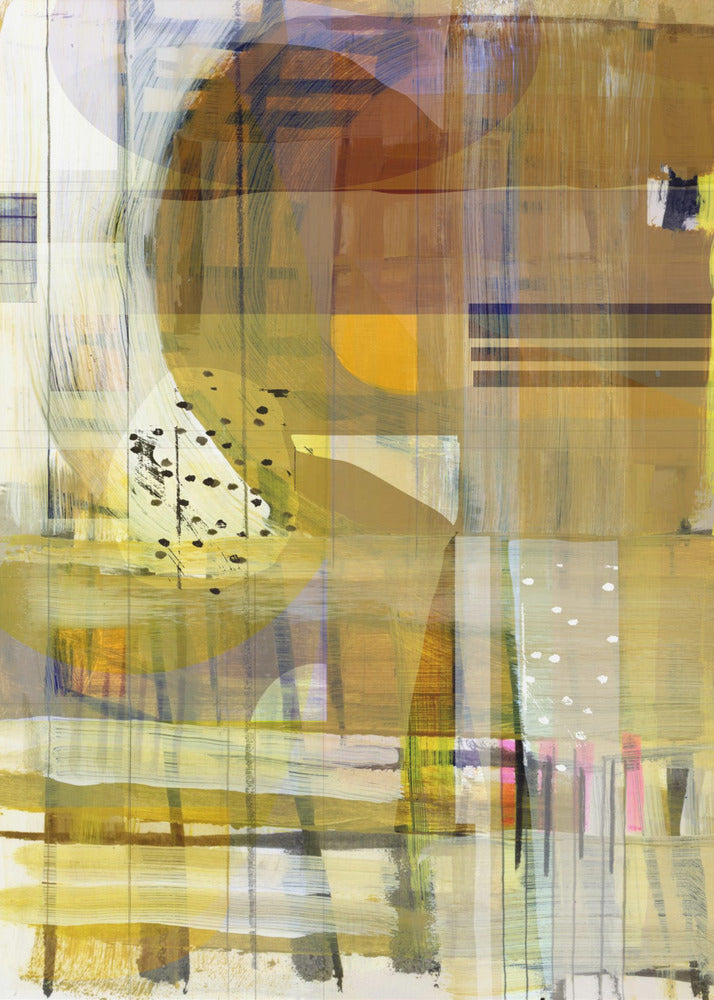 Yellow Ochre Abstract No2 | Poster