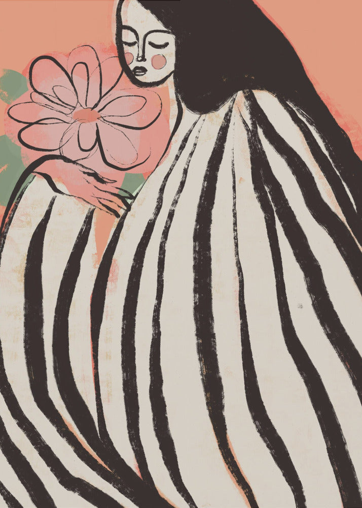 A Silent Moment (Peach) | Canvas