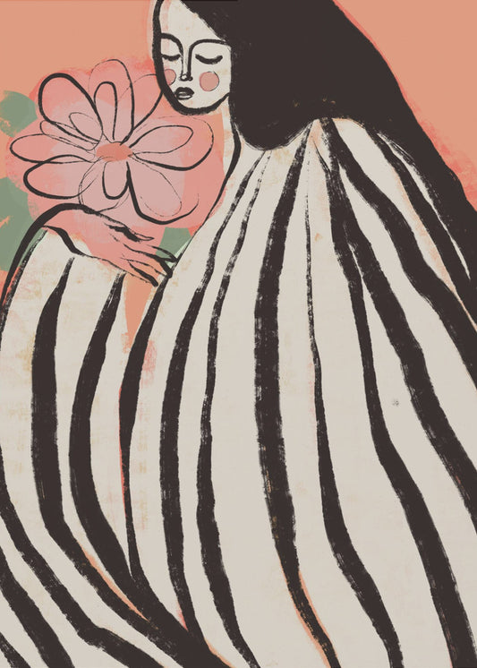 A Silent Moment (Peach) | Canvas