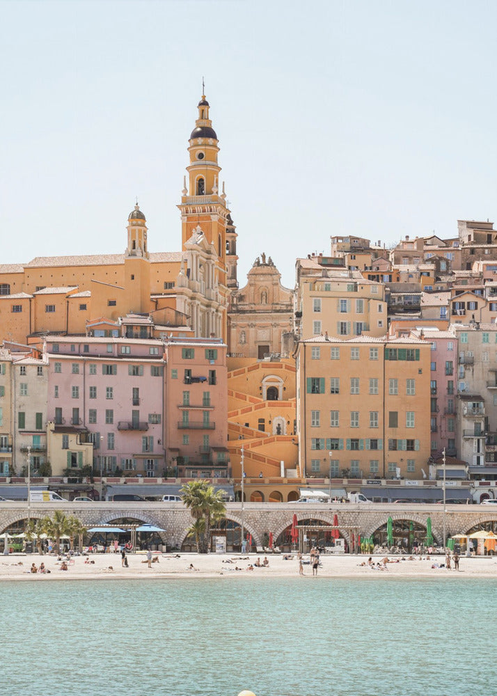 Skyline of Menton | Poster