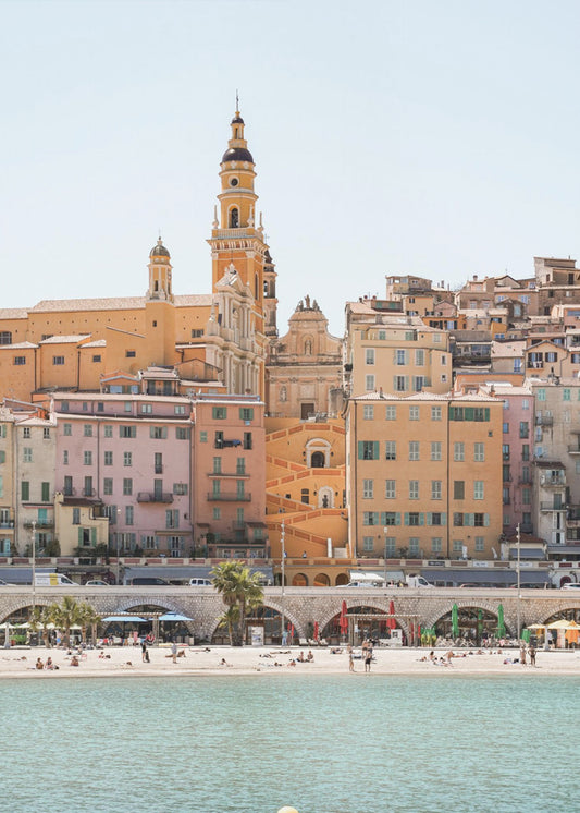 Skyline of Menton | Poster