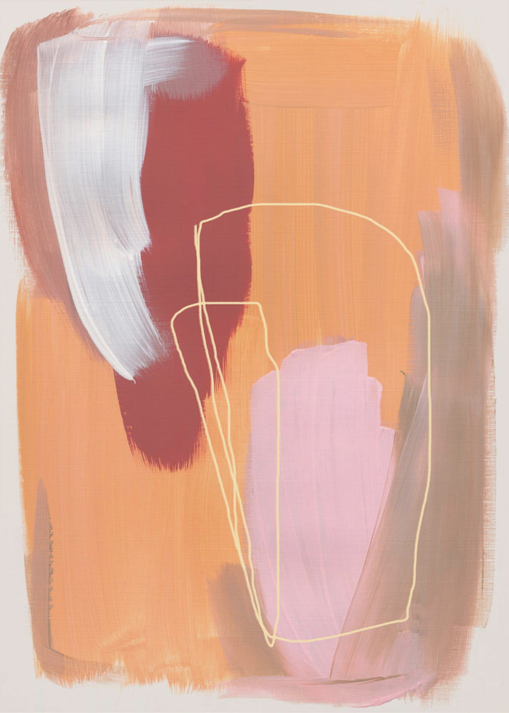 Abstract Brush Strokes 125 | Canvas