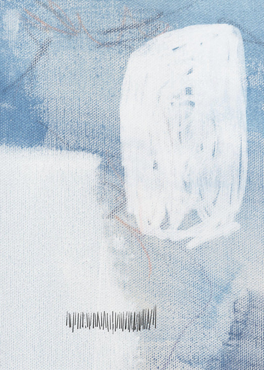 White And Blue Hues | Poster